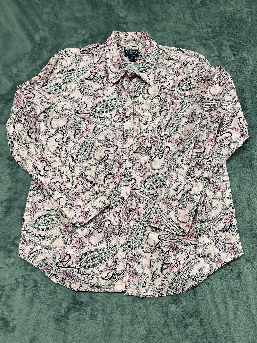 Chaps, classic Paisley print shirt